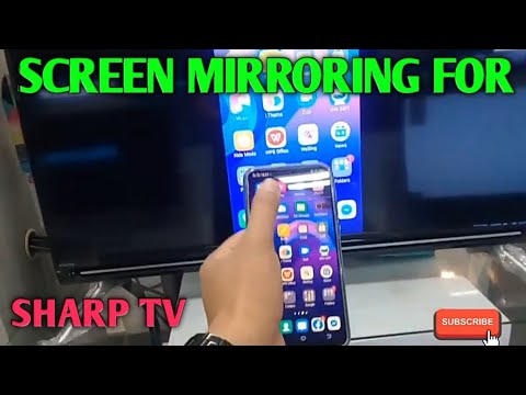 how to screen mirror sharp tv