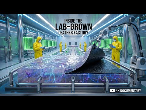 Inside the Lab Grown Leather Factory   The Billion Dollar Bio Tech Secret to Animal Free Luxury