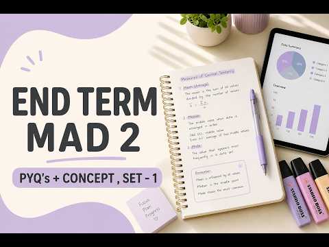 END TERM | MAD - II | PYQ's + CONCEPT , SET -1 |