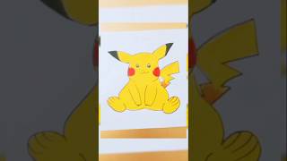 Pikachu Colour Drawing || Step By step Drawing ||  #art #drawing #viral #pokemon #pikachu