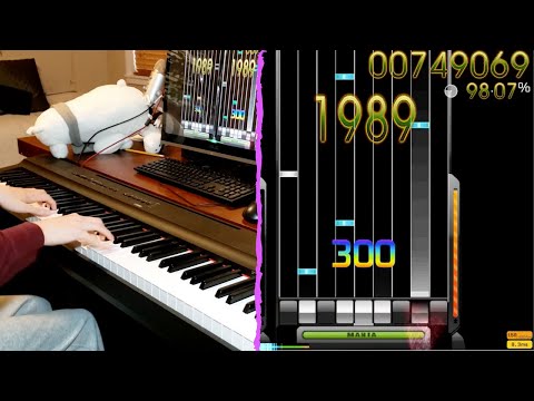 I play osu! mania using a piano | Feint - Tower Of Heaven
