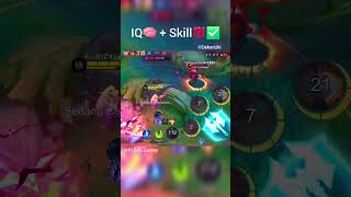 IQ🧠 + Skill💯✅️ #mobilelegends #mobilelegendsbangbang #mlbb #mobilelegend #ml #mlbbcreatorcamp