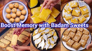 Badam Dessert Box - Healthy Almond Sweets | 6 No Refined Sugar Badam Desserts - Badam Specials