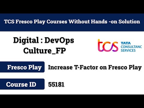 Digital   DevOps Culture FP  Course Answer   Course ID 55181 #tcs #55181