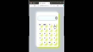 How to make a beautiful calculator using HTML & CSS ? #calculator #css #html_css