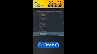 CSS Animation Tutorial | Glowing Text Animation Effects #SHORTS