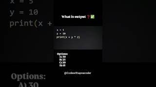 🔥 Python Operator Trick You Must Know! 💡 #shorts #python #coding #programming