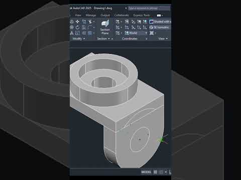 Auto CAD 3D Practice Mechanical Drawing using Box & Cylinder Command | Auto CAD 3D Modeling