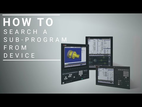 Mitsubishi CNC - M8 Series - How To - Sub-program Search from Device