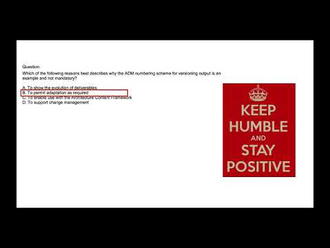 Enterprise Architecture Practice Exam - ADM (Architecture Development Method) Quiz
