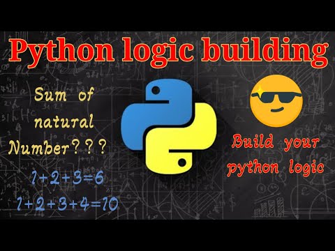 sum of natural number in python| python logic building| coadingx