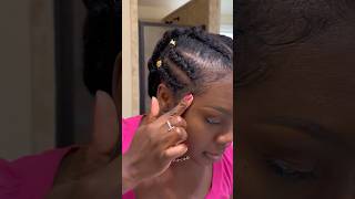 🔥Entree: Cornrows #protectivestyles #shorts #naturalhairtutorial #naturalhairstyles #naturalhair