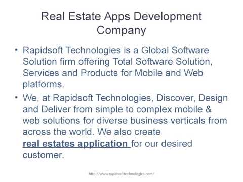 Real Estates Application Development