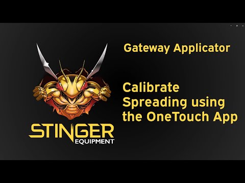 How to Calibrate the Spreader on the Stinger Gateway Applicator