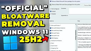 Microsoft Adds Official "Bloatware Removal" Method in Windows 11 25H2 (Sort Of...)