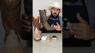 BEST Way To Condition Snake or Lizard Boots with Matte and/or Two-Tone Finishes #westernwear #shorts