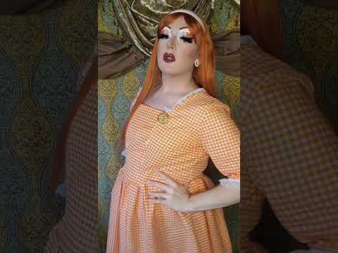 Secretary Vibes 💅 #madmen #sewing #diy #cosplay #tvshow #drag #dragqueen #dondraper #makeup #orange
