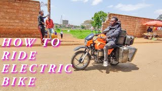 HOW TO RIDE ELECTRIC MOTORCYCLE