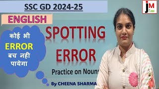 SSC GD/Banking I Grammar I English I Spotting error By CHEENA SHARMA@TheJobmasters-InstituteofC-d7z