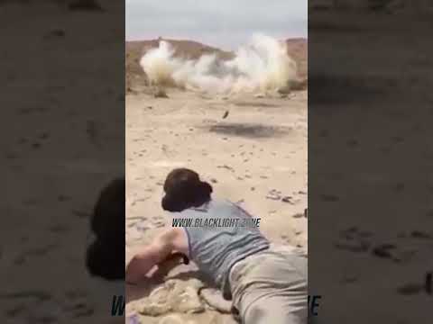Sniper Shoots Explosive And The Unexpected Happens #Gun #sniper #explosion #meme #memes