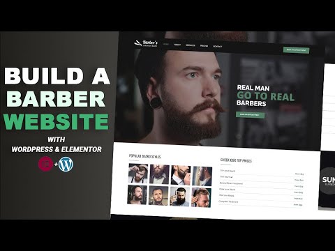 How to Build a Barber Website with WordPress & Elementor 2025 | Step-by-Step Tutorial