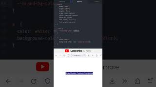 Use CSS Custom Properties (Vars) #shorts
