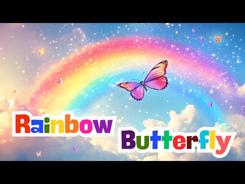 🌈 Rainbow Butterfly | Colorful Kids Song | 3D Animation for Children | Learn Colors & Sing Along! 🦋