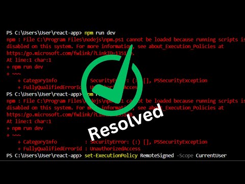 Easy Trick on How To Fix Error PS1 Can Not Be Loaded Because Running Scripts Is Disabled (Resolved)
