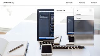 Responsive Navbar Design Tutorial | Web Dev