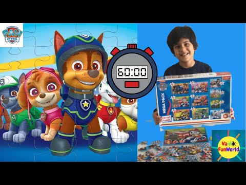 Paw Patrol Mega Pack Puzzle Challenge!!! | Vaidik Accepted Mom Challenge!!!