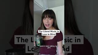 The Literal Music in Love is Blind #loveisblind #parody #comedy