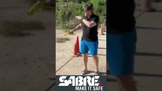 Buck tests out the Saber Home Defense Pepper Projectile Launcher