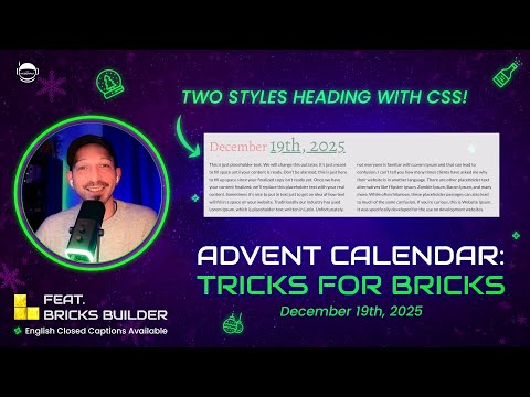 Multi-Style Headings with Span Tags  - CSS Tricks for Bricks Builder - Trick #19