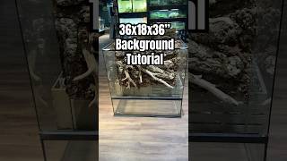 Build a 36x18x36” Background #bioactive #terrarium #livingvivarium #reptiles #background #tutorial