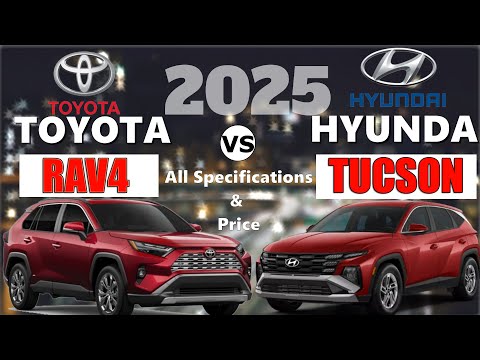 2025 Toyota RAV4 vs 2025 Hyundai Tucson | Compare 2025 Toyota RAV4 and 2025 Hyundai Tucson