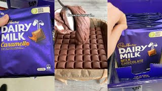 Cadbury Dairy Milk Chocolate Mixing ASMR I Satisfying