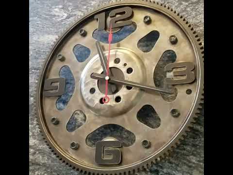 Wall Clock Built Out of Automobile & Scrap Metal Parts!