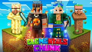 Surviving ELEMENTAL CHUNK in Hardcore Minecraft😰