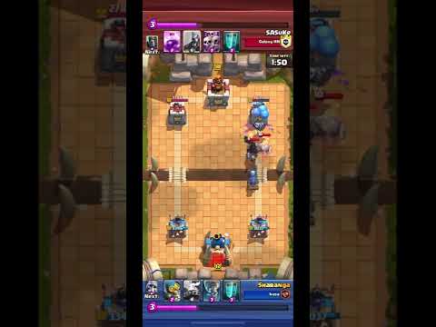 I fought sasuke #clashroyale #shorts