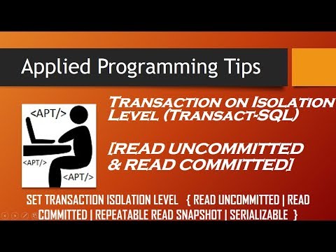 Transaction on Isolation LevelMicrosoft SQL Transact SQL || Read Commited || Read UnCommited