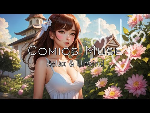 [COMICS MUSE] Chill Lofi Beats & Comic Girls 🎀 Garden Lofi