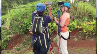 Steve and Berit Kaui EcoAdventures Zipline