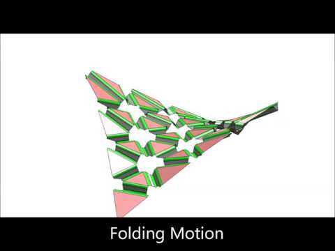 Design and Analysis of Self-folding Origami Structures with Smooth Folds