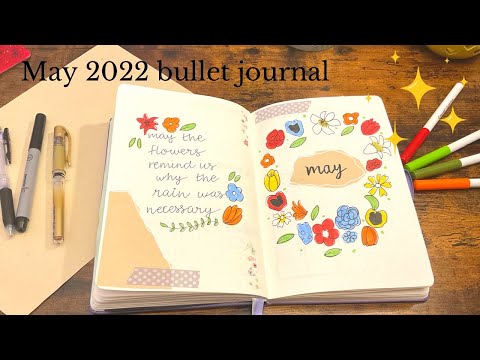 May 2022 bullet journal setup