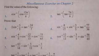 || 12Class Maths Ex2 miscellaneous questions 6 to 8 | Ncert 12 Class Maths Jacboard ||