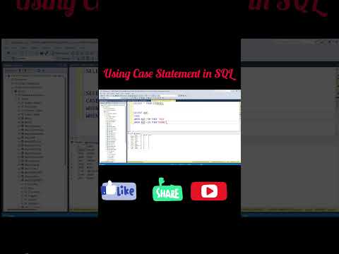 CASE STATEMENT IN SQL|SQL #shorts #trending #trendingshorts #shortsfeed