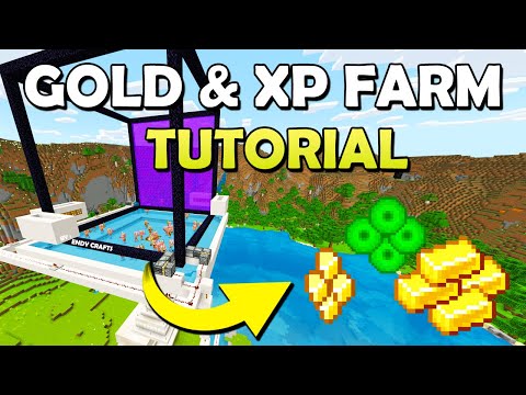 Best 1.19 Gold and XP Farm - Works On Realms in Minecraft Bedrock (MCPE/Xbox/PS4/Nintendo Switch/PC)