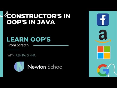 Constructor's in OOP's In JAVA || Programming Buzzer || Newton School