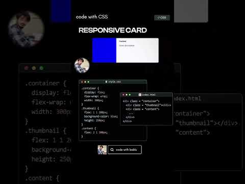 responseive card in website development