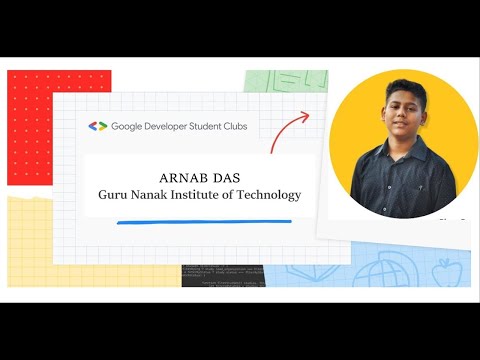 Google Developer Student Club (GDSC) Lead Application 2024 | Arnab Das